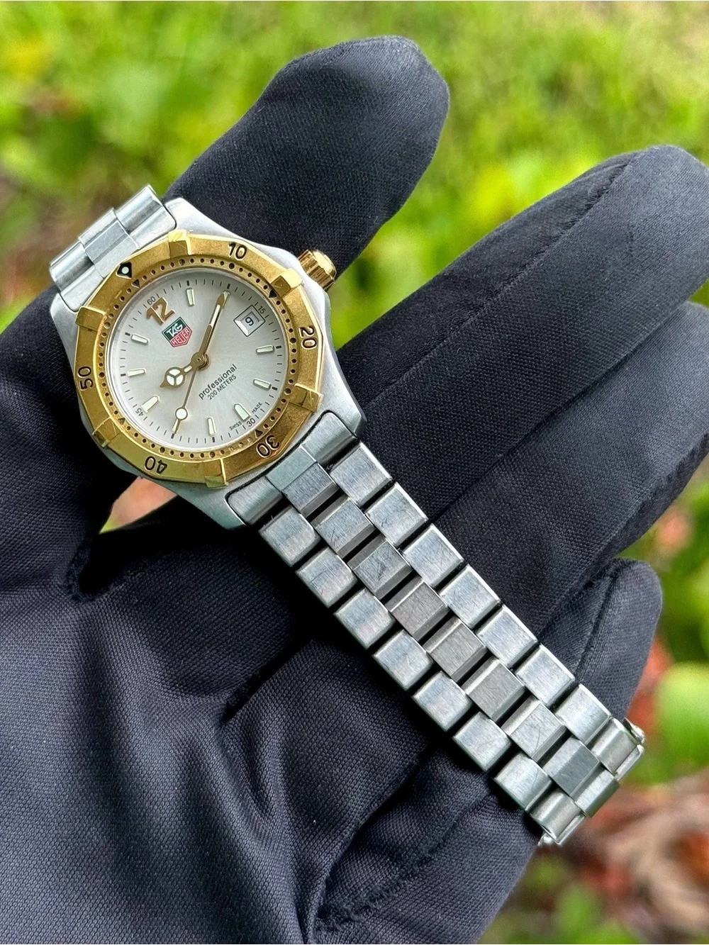 TAG Heuer Ladies Watch Two Tone Steel Professional 27mm WK1320-0 Silver Dial